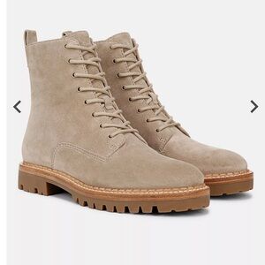 Vince Cabria Suede Lace Boots Size 6/36